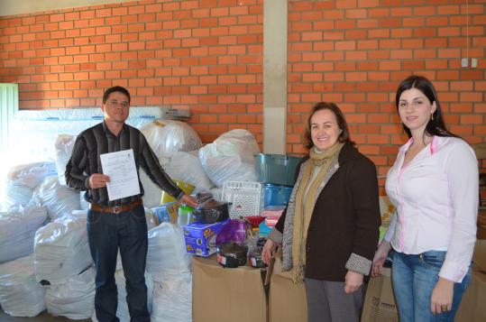 Chopinzinho recebeu donativos para famílias em situação de emergência