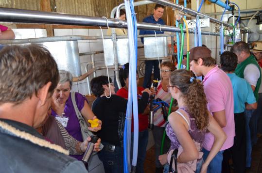 Curso de manuseio de ordenhadeiras e cultivo da uva foram realizados