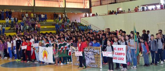 Abertura da fase municipal dos Jogos Escolares aconteceu na terça-feira, 25