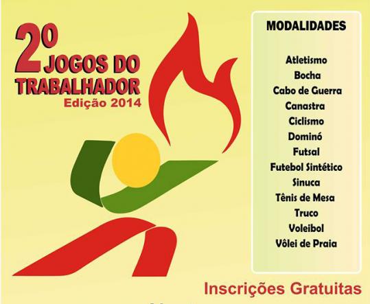Jogos do trabalhador estão com inscrições abertas