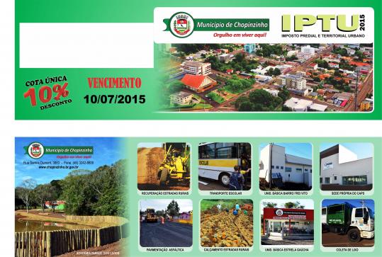 IPTU 2015: Carnes começarão a ser entregues na segunda-feira, 1º