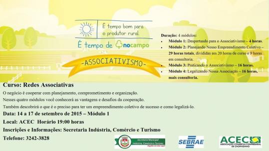 Curso de Empreendedorismo no Campo. As inscrições estão abertas. Aproveite!