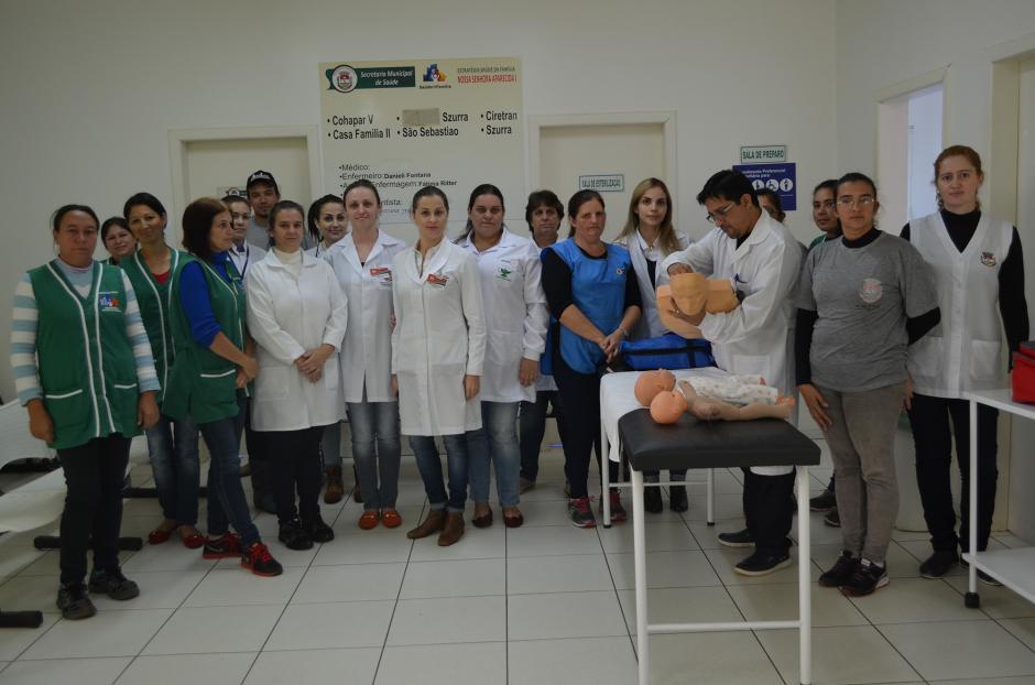 Unidade Básica de Saúde do Nossa Senhora Aparecida faz treinamento de Urgência e Emergência