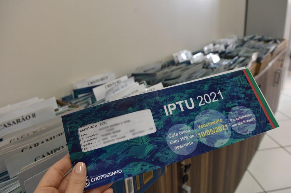 Carnês do IPTU já estão disponíveis para contribuintes
