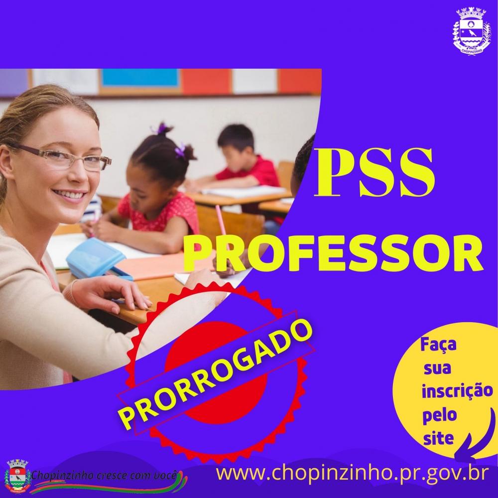PRAZO PARA INSCRIÇÃO DO PSS PARA PROFESSOR SE ESTENDE ATÉ DIA 9 DE AGOSTO
