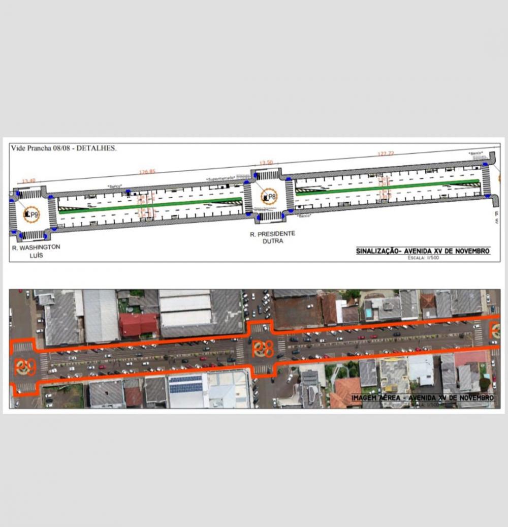 TRÂNSITO DA AV XV DE NOVEMBRO RECEBERÁ MUDANÇAS A FIM DE MELHORAR O FLUXO.