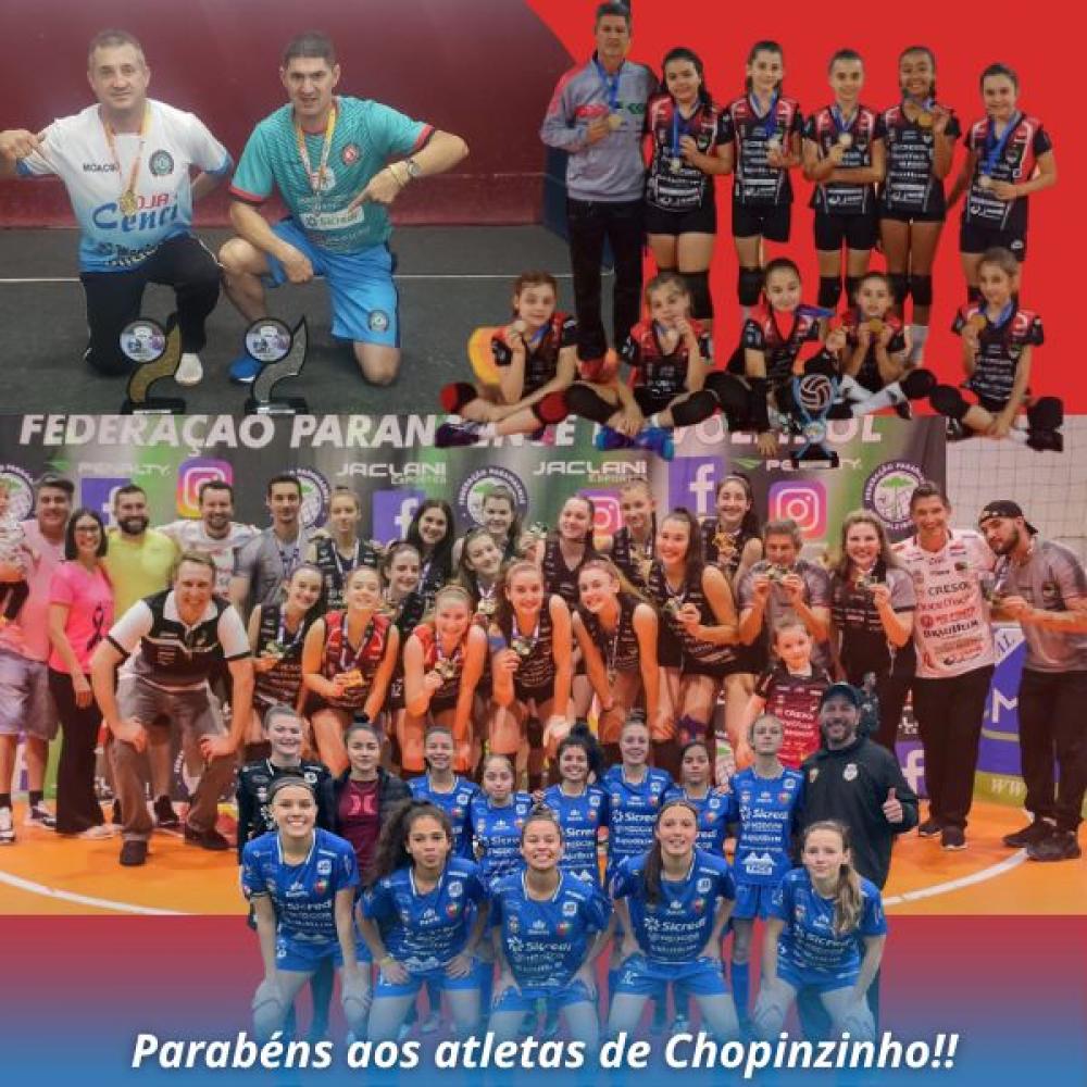 ATLETAS CHOPINZINHENSES FORAM DESTAQUE NESTE FINAL DE SEMANA