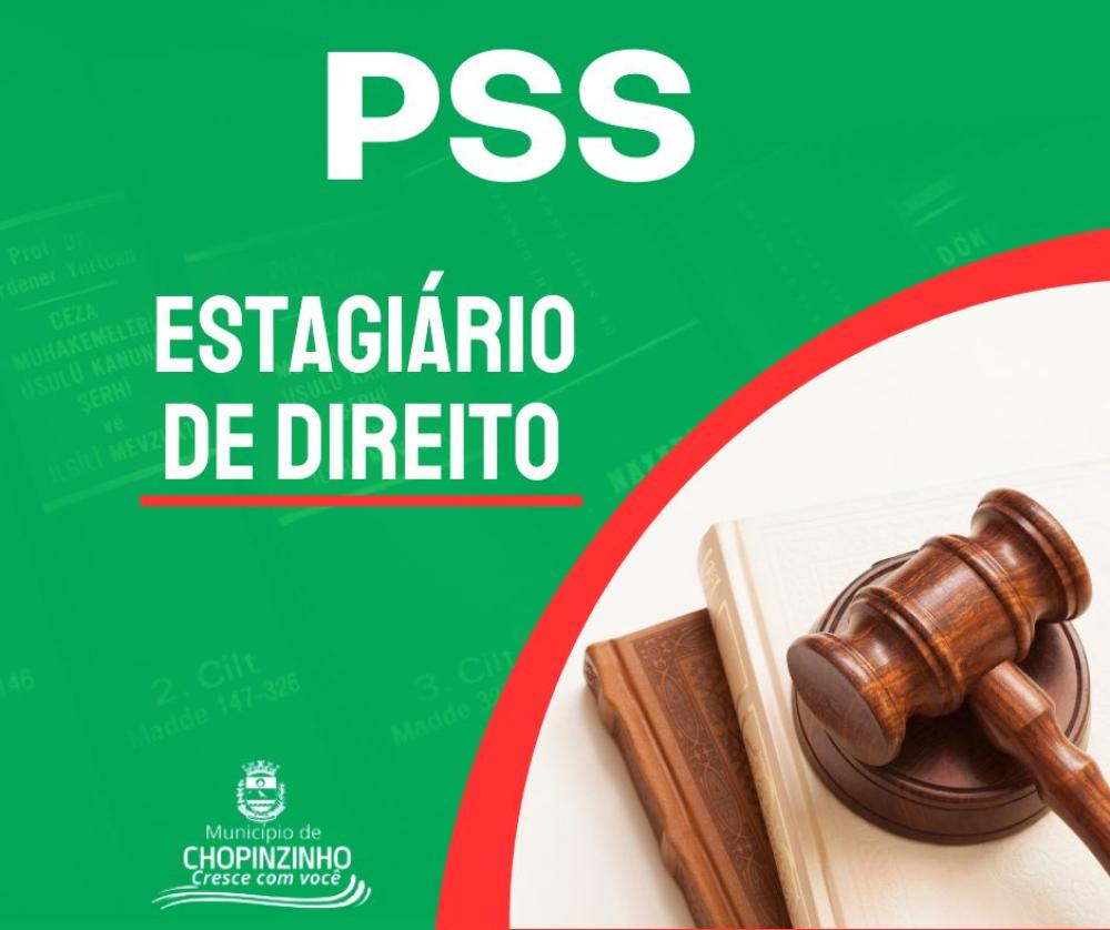 PREFEITURA MUNICIPAL ABRE PROCESSO SELETIVO PARA ESTAGIÁRIO DE DIREITO