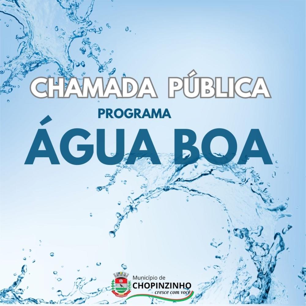 CHAMAMENTO PÚBLICO PARA PROGRAMA DE REVITALIZAÇÃO DE NASCENTES