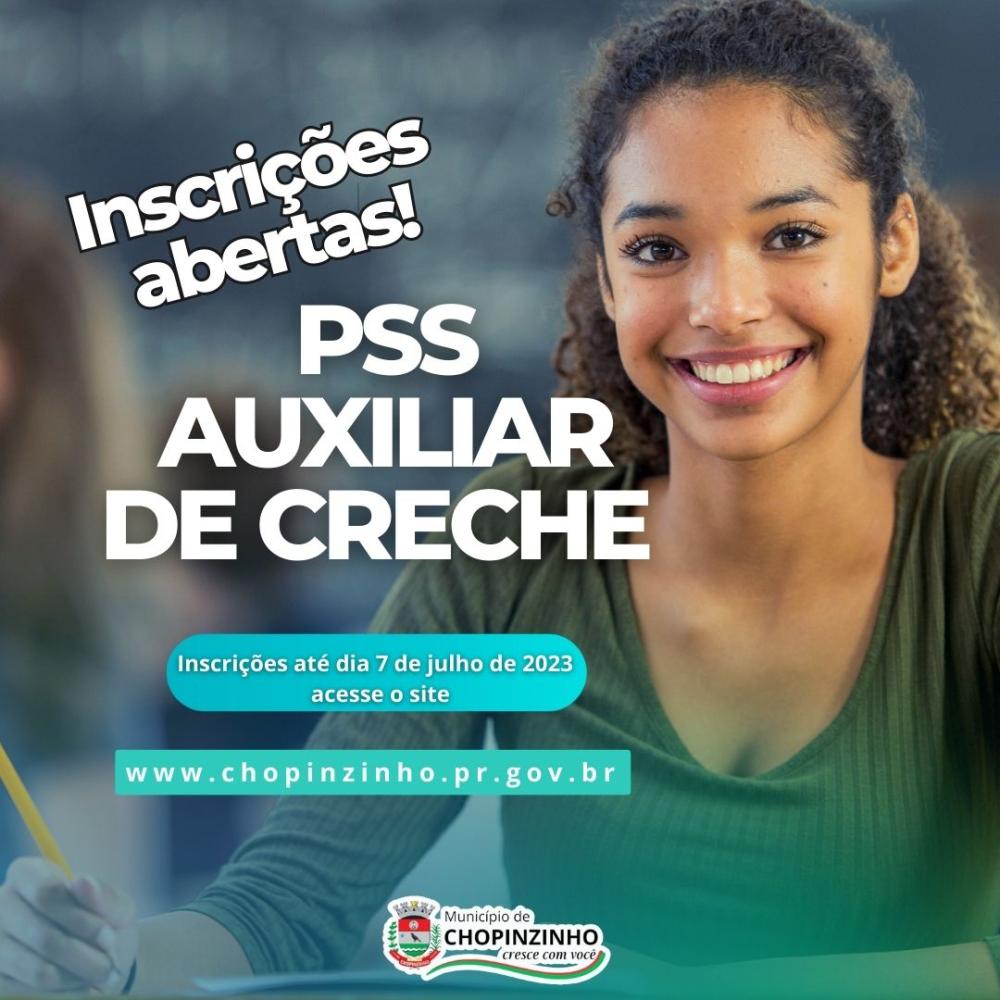PREFEITURA DE CHOPINZINHO ABRE INSCRIÇÕES PARA VAGA DE AUXILIAR DE CRECHE