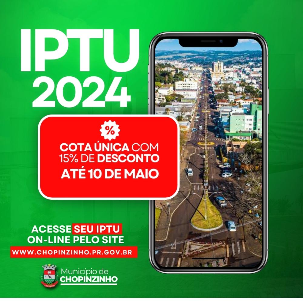 CONTRIBUINTES JÁ PODEM ACESSAR O IPTU 2024.