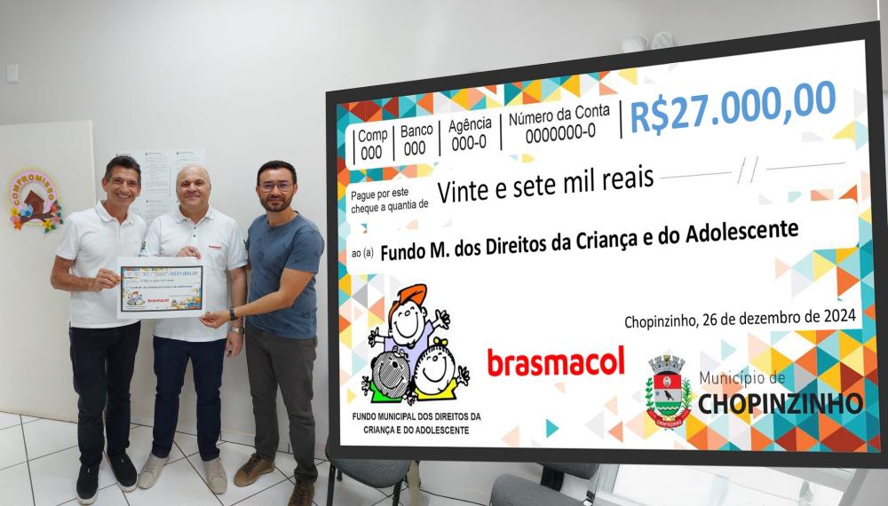 FIA recebe doação de 27 mil reais